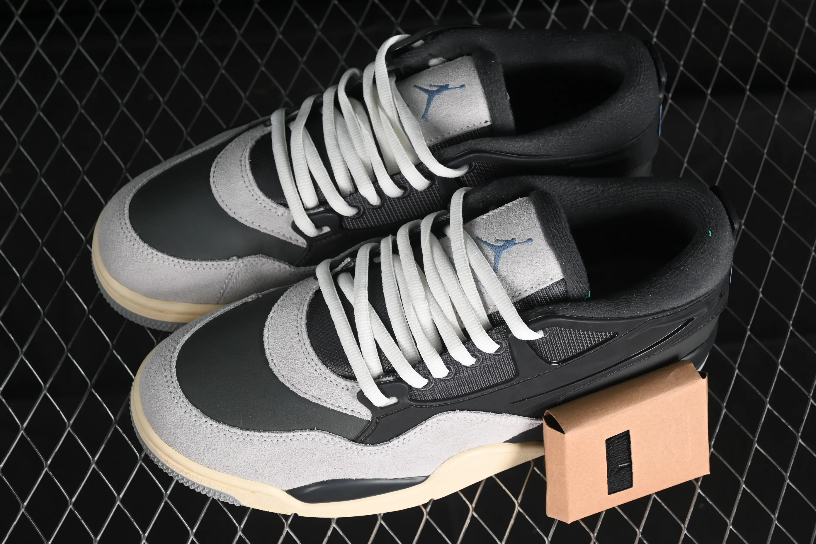 All categories Air Jordan Jordan series basketball shoes Air Jordan 4 Air Jordan 4 "Remastered" AJ4 Joe 4 black gray FQ7938-002